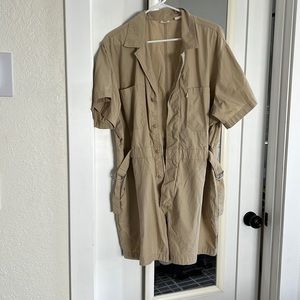 Levi’s khaki utility romper size large PRICED to SELL FAST